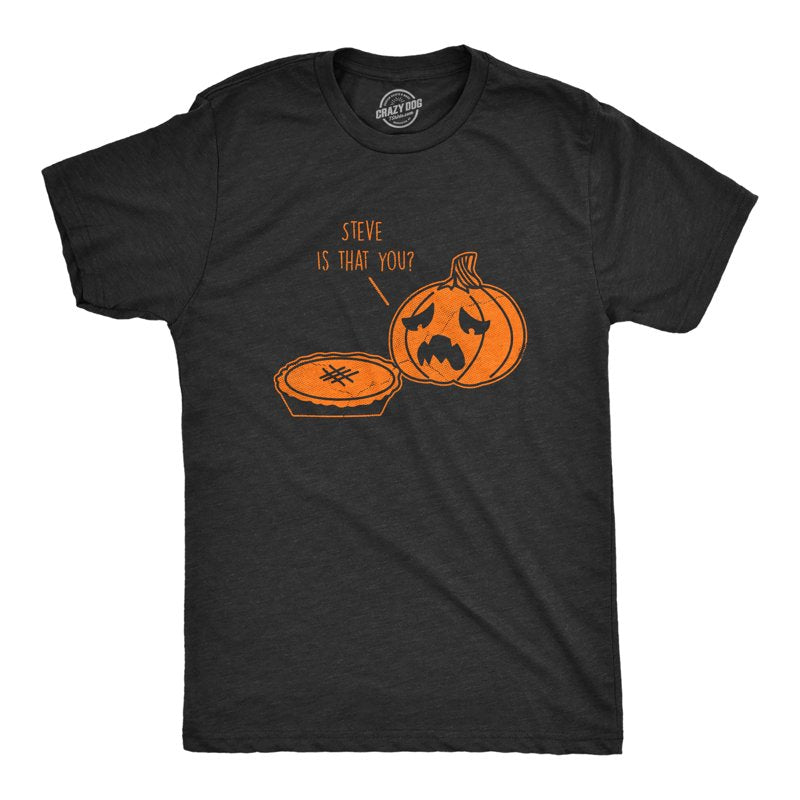 Mens Funny Halloween Pumpkin Pie Joke T Shirt XXL - Casual Graphic Tee for Guys