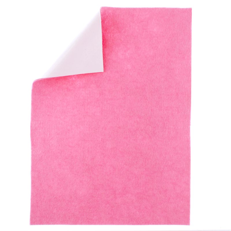 Merino Wool Blend Felt Crafting Sheets Adhesive Backed - Bubblegum Pink - Variation