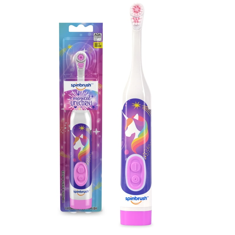Kids' Battery-Powered Electric Toothbrush with Soft Bristles