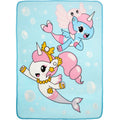 Kids Fleece Throw Blanket 46x60 Inches - Ocean-Themed Cozy Blanket for Children