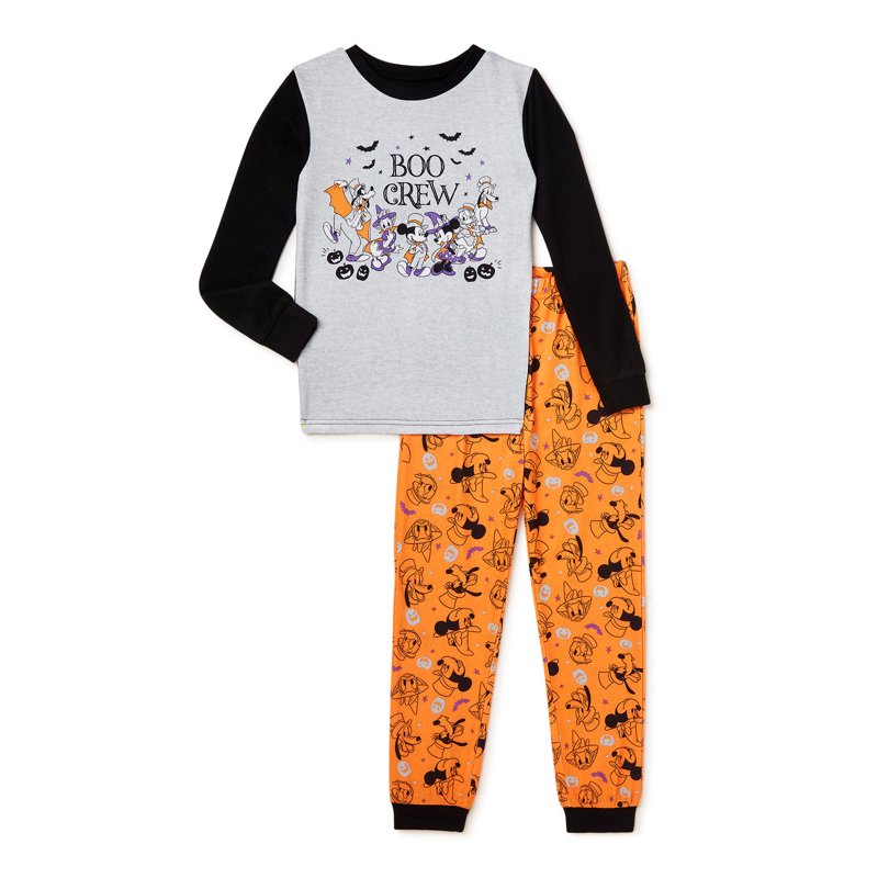 Boy's Mickey Mouse Halloween Pajama Set - Black, 3T Variation