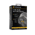 Titanium Electric Head Shaver - 5 Flexible Rotary Heads for Men