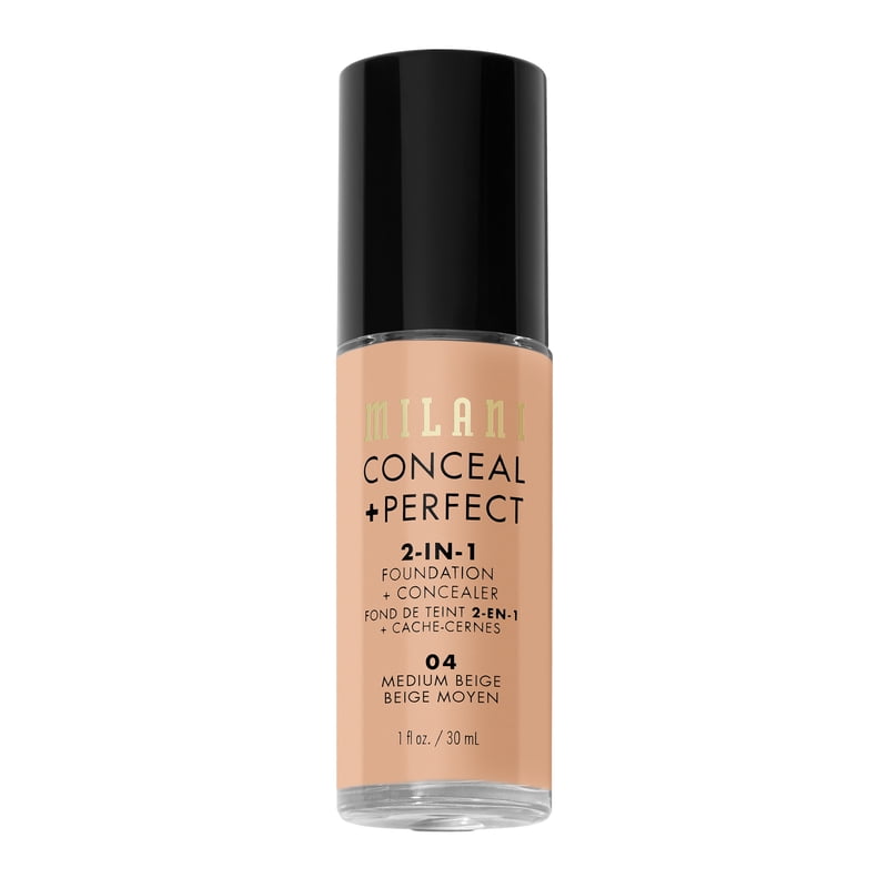 2-in-1 Foundation and Concealer - Medium Beige, Longwear Formula