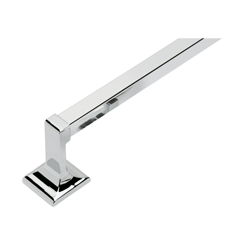 Chrome 30-Inch Wall Mount Bathroom Towel Bar - Satin Nickel Finish