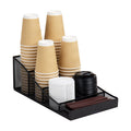 Countertop Organizer - Multi-Use Desktop Caddy, Metal Mesh, Black