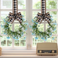 Mini Spring Wreaths for Candles & Decor - Blue, Variation C