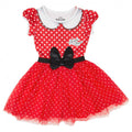 Girls Minnie Mouse Polka Dot Cosplay Dress - Medium 7/8