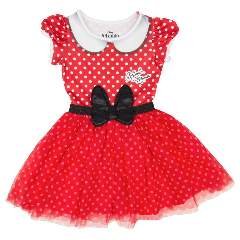 Girls Minnie Mouse Polka Dot Cosplay Dress - Medium 7/8