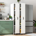Slim Rolling Pantry Cabinet with Wheels - 4 Tier Storage Organizer
