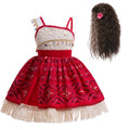 Girls Ocean Adventure Dress Costume with Wig - 2T Fantasy Outfit for Kids