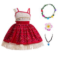 Girls Ocean Adventure Dress Costume with Wreath - 6-7 Years