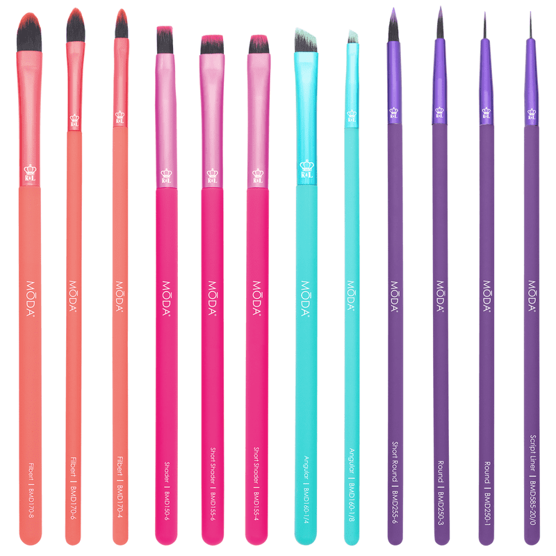 12-Piece Professional Makeup Brush Set - Vegan Synthetic Bristles