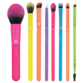 8-Piece Professional Makeup Brush Set - Vegan Synthetic Face & Eye Brushes