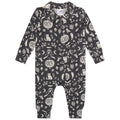Baby Boy Halloween Coverall with Two-Way Zip - Asphalt, 18 Months