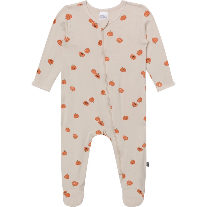 Oatmilk Pumpkins Baby Sleep ´N Play Footed Pajama - Newborn to 6/9 Months