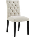 Beige Button Tufted Dining Chair - Duchess Design