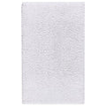 Cotton Bath Mat Non-Slip Washable 2'3" x 3'9" - White, Plush Cotton