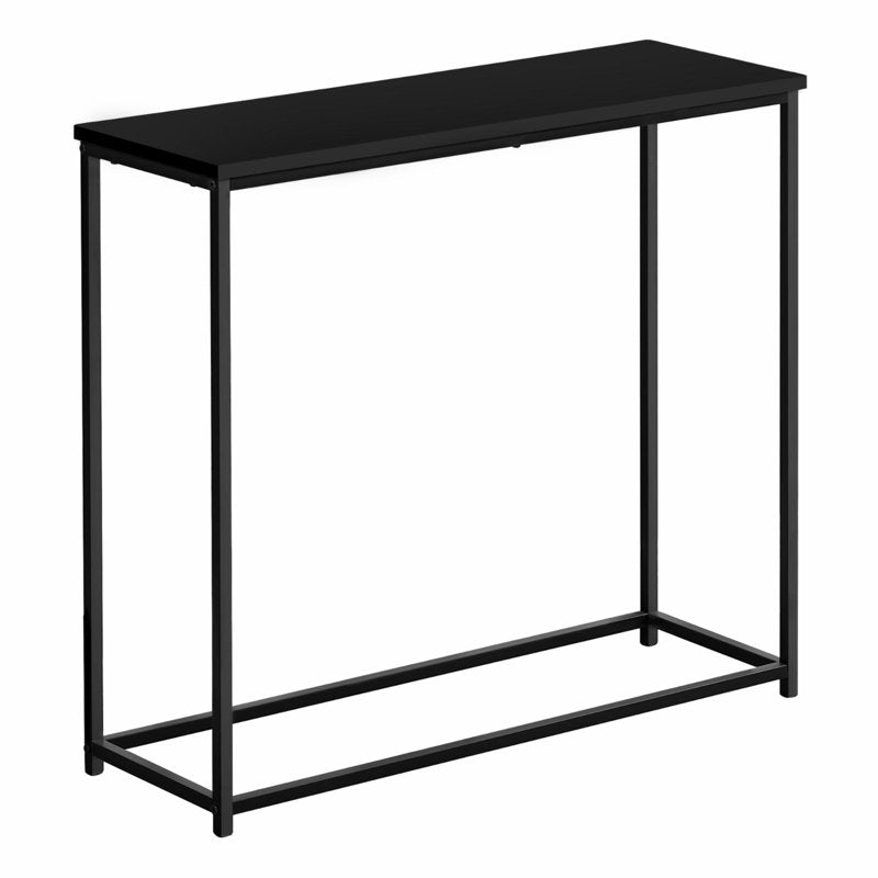 Contemporary Console Table - Black Laminate Accent Table