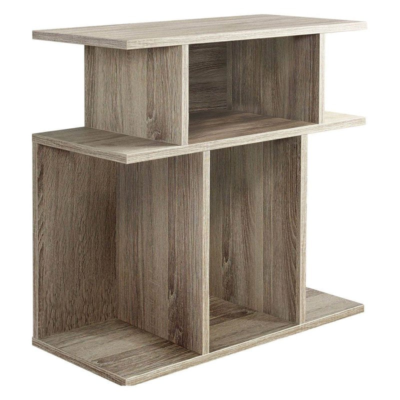 Accent Table with Hollow Core Design - 3-Tiered End Table