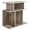 Accent Table with Hollow Core Design - 3-Tiered End Table