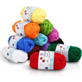 12 Skeins Acrylic Yarn for Knitting and Crochet - Multicolor, 28 Yards Each