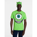 Kids Monsters Inc Mike Wazowski Cosplay T-Shirt and Beanie Set Lime Green 3XL