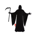 Men's Grim Reaper Halloween Costume Robe with Scythe - Large, Black, Variation L