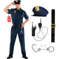 Police Officer Mens Halloween Costume - Large, Blue, Morph Brand - Variation of L