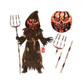 Boys Pumpkin Monster Brown Fork Halloween Costume - Size M Variation of THIS listing