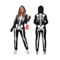Morph Womens Skeleton Costume Jumpsuit Halloween Adult Large