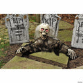 Halloween Animated Light-Up Grave Breaker Decoration - Spooky Outdoor Prop, 12 Inch