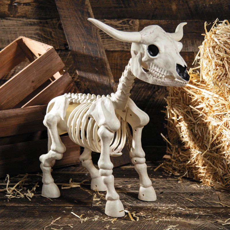 21 1/4-Inch Standing Skeleton Decoration for Halloween Party Decor