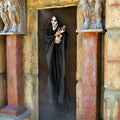 Hanging Singing Reaper Halloween Decor with Guitar Light-Up Eyes