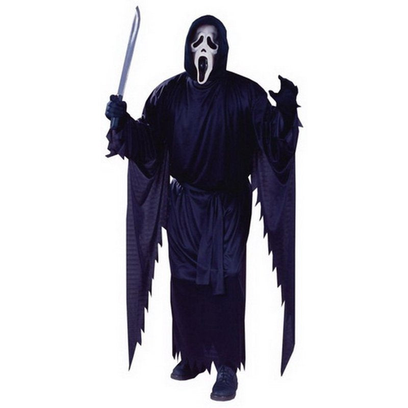 Plus Size Ghost Face Scream Halloween Costume with Mask and Robe
