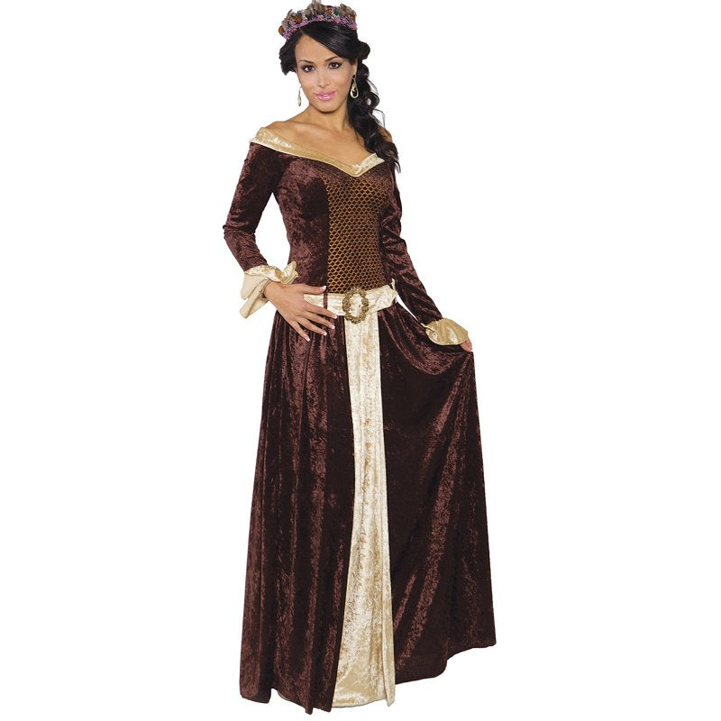 Women's Medieval Princess Queen Costume Dress - Renaissance Lady Size Medium