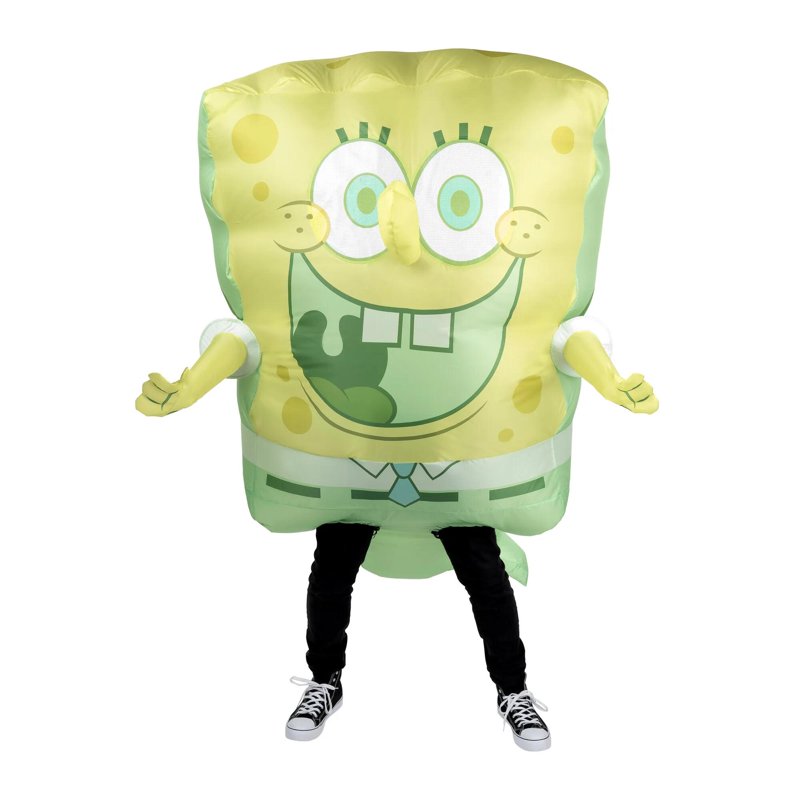 Inflatable Ghost SpongeBob Costume for Adults - Halloween Jumpsuit