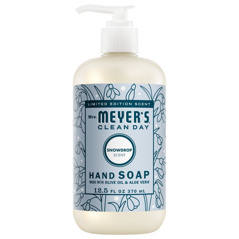Liquid Hand Soap with Essential Oils - Snowdrop Scent