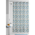 Fabric Shower Curtain & Medium Weight Liner - Multi Ditsy Floral, 72x72, Blue & Yellow, Variation of Curtain & Liner