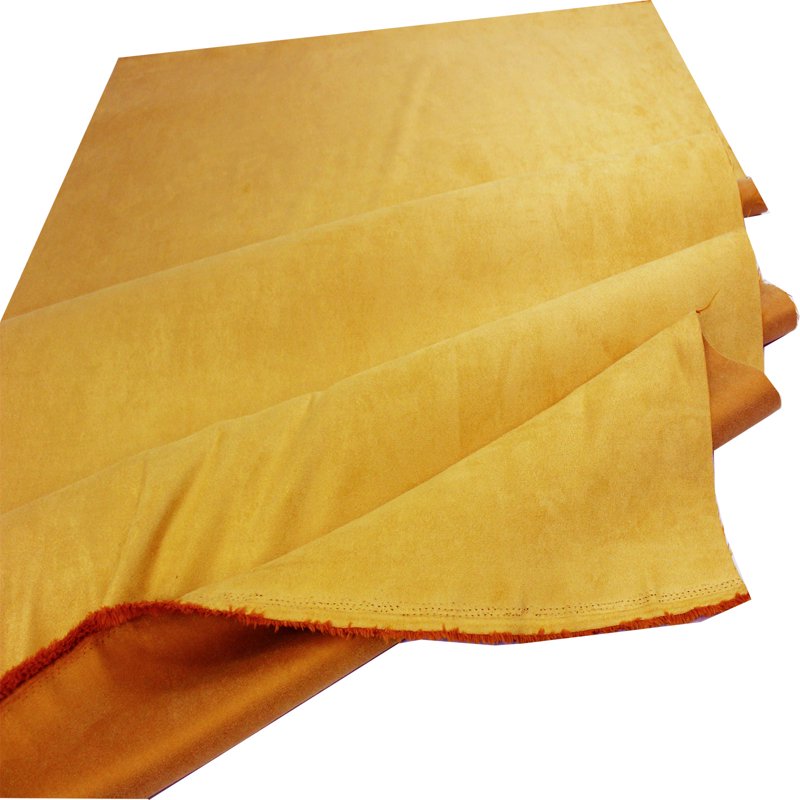 Mustard Microsuede Fabric by The Yard - 58-Inch Width Faux Suede for Upholstery & Apparel - Mybecca