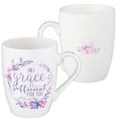 My Grace Is Sufficient Ceramic Coffee Mug - 12oz Inspirational Gift