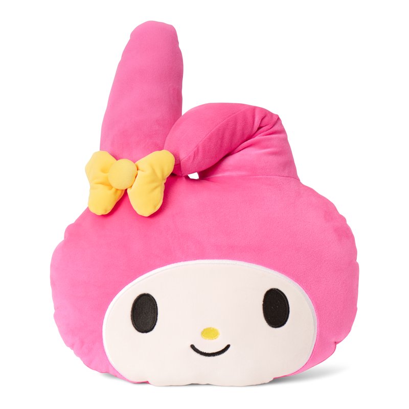 My Melody Kids Cloud Pillow 15 Inches - Soft Plush Sleep Pillow - Pink and White