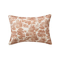 Texas House Halloween Forest Toile Rust Oblong Decorative Pillow 14x20