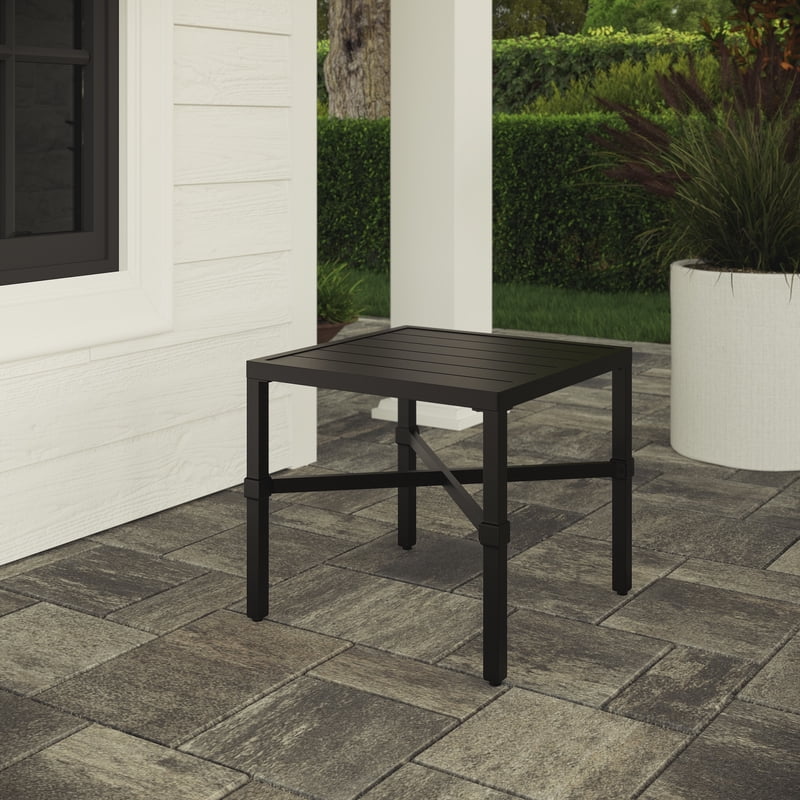 Outdoor Steel End Table - Versatile Patio Accent Table