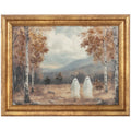 Halloween Framed Canvas Wall Art - Spooky 14x11 Decor for Home