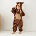 Unisex Flannel Romper for Toddler Boys Girls Brown 6-12 Months Q Variation