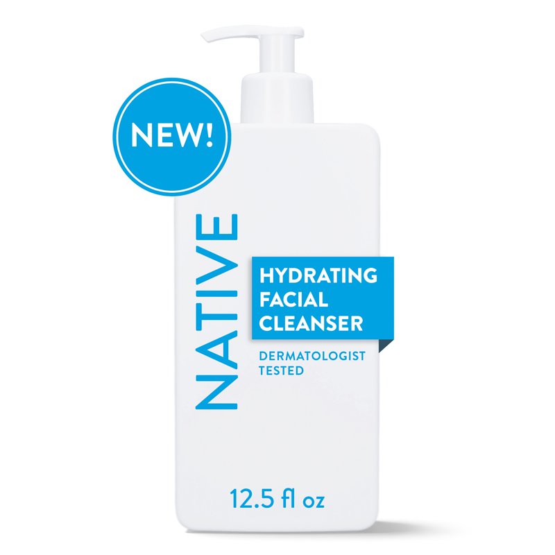 Hydrating Facial Cleanser for Dry Skin - Sulfate Free, with Hyaluronic Acid & Shea Butter