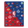 NBA Official Logo Silk Touch Throw Blanket 46x60 - Sports Fan Gift