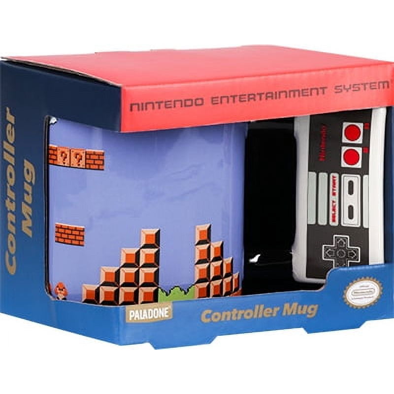 NES Controller Shaped Mug - Retro Ceramic 10 fl oz