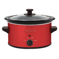 1.5 Qt Metallic Slow Cooker - 120 Watt, Red