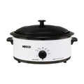 6 Qt. Ivory Roaster Oven with Porcelain Cookwell - Off-White